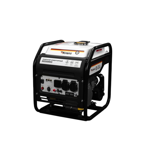 Фотография товара 'Kranz KR-16-1143 Генератор инверторный KR3500IO, 3,5кВт, 230В, 7л'