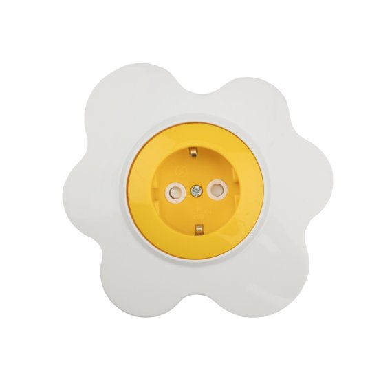 Фотография товара 'Kranz KR-78-0631 Розетка одноместная HAPPY Яичница скрытой установки'