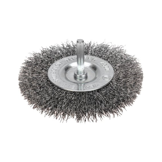 Фотография товара 'Kranz KR-91-1246 Щетка дисковая для дрели, витая стальная проволока, 100мм'