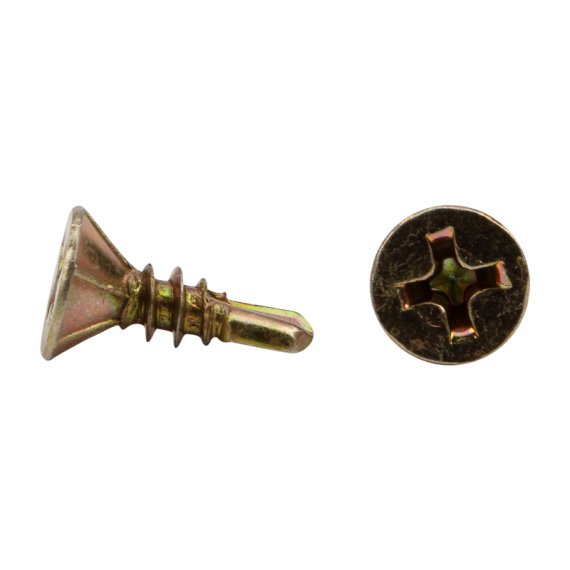 Фотография товара 'Kranz 1505-3913-1 Саморез оконный сверло, 3.9х13, желтый цинк'