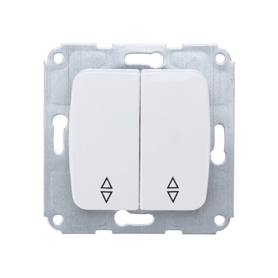 Фотография товара 'Kranz KR-78-0207 DEA Выключатель (переключатель) 2кл прох. с/у 10А'