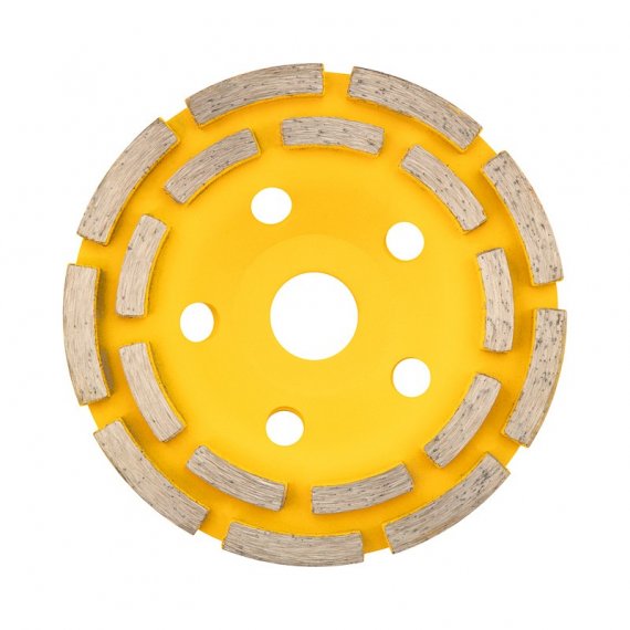 Фотография товара 'Kranz KR-90-0151 Чашка алмазная шлифовальная 2-ряд 125х22.2 мм'