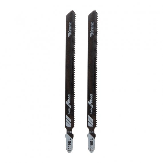 Фотография товара 'Kranz KR-92-0316 Пилка для электролобзика по дереву T119BL 132 мм'