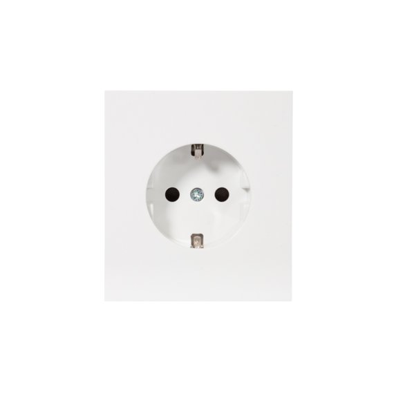 Фотография товара 'KR-78-0701-4 Розетка STRONG 1-ая с/з с/у, со шторками 16А'