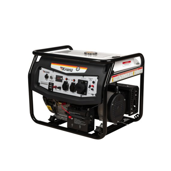 Фотография товара 'Kranz KR-16-1138 Генератор бензиновый KR9000EA, 9,0кВт, 230В, 25л'