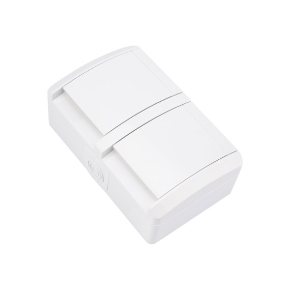 Фотография товара 'Kranz KR-78-0805 Блок горизонтальный 2 розетки INDUSTRIAL IP54'