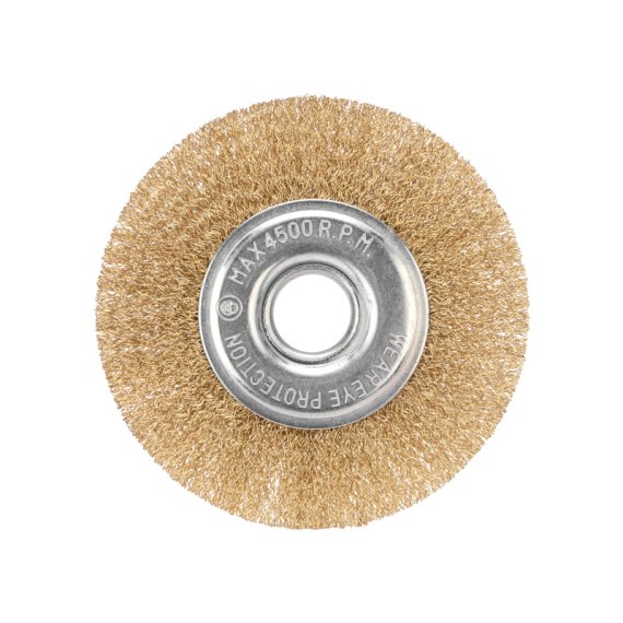 Фотография товара 'Kranz KR-91-1242 Щетка дисковая для УШМ, витая латунированная проволока, 125мм'