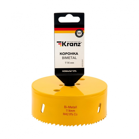 Фотография товара 'Kranz KR-92-0247 Коронка Bimetal 114 мм'