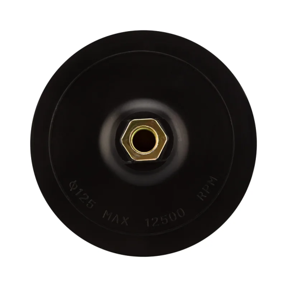 Фотография товара 'Kranz KR-91-1182 Насадка для дрели и УШМ с липучкой и адаптером перфорированная, 125мм,10мм'