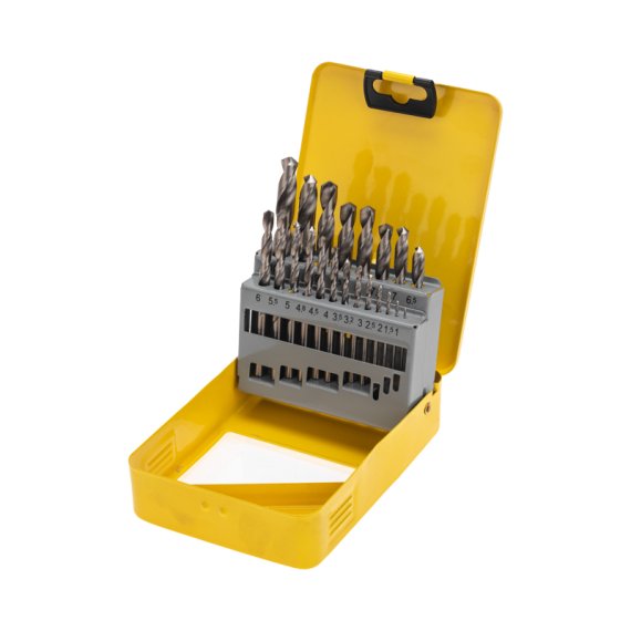 Фотография товара 'Kranz KR-91-0638 Набор сверл по металлу, 1-10мм (через 0,5мм, 3,2мм, 4,8мм), HSS'