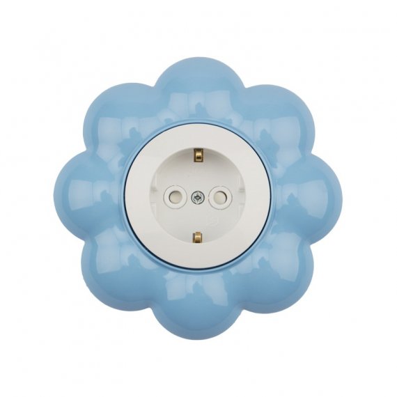 Фотография товара 'Kranz KR-78-0628 Розетка одноместная HAPPY Цветок'