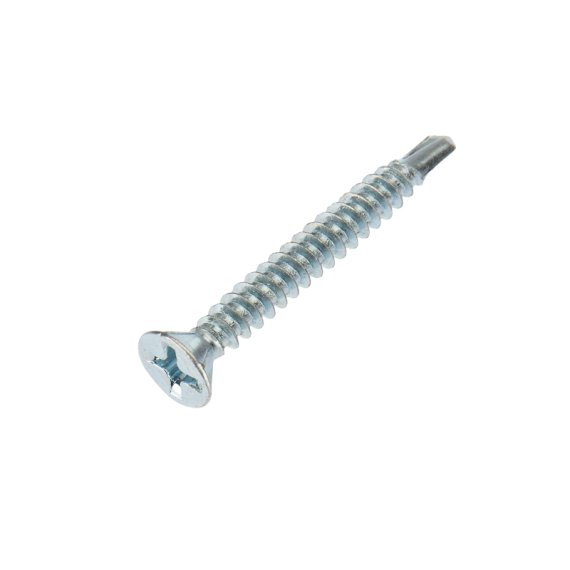 Фотография товара 'Kranz 1504-3932-1 Саморез оконный сверло, 3.9х32, белый цинк'