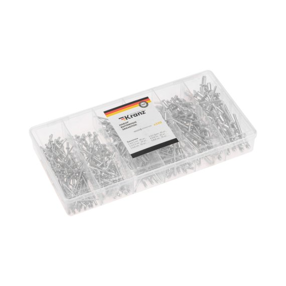 Фотография товара 'Kranz KR-01-3101-19Набор вытяжных заклепок'