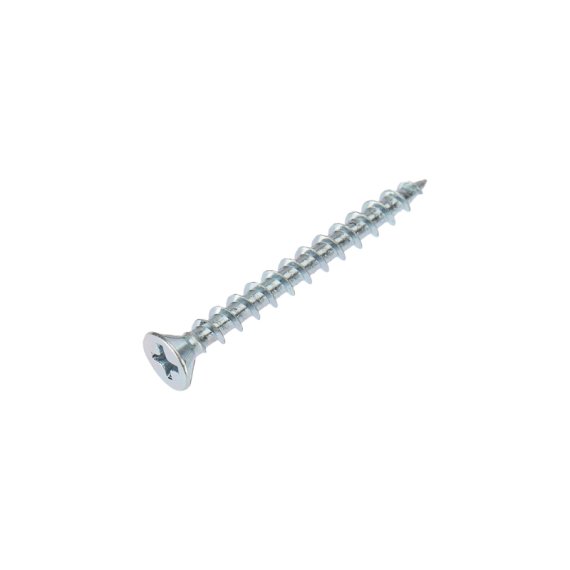 Фотография товара 'Kranz 1502-4140-1 Саморез оконный острый, 4.1х40, белый цинк'