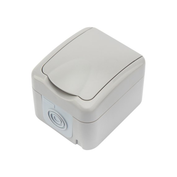 Фотография товара 'Kranz KR-78-0817 Розетка одноместная Mini OG IP54, с заземлением'