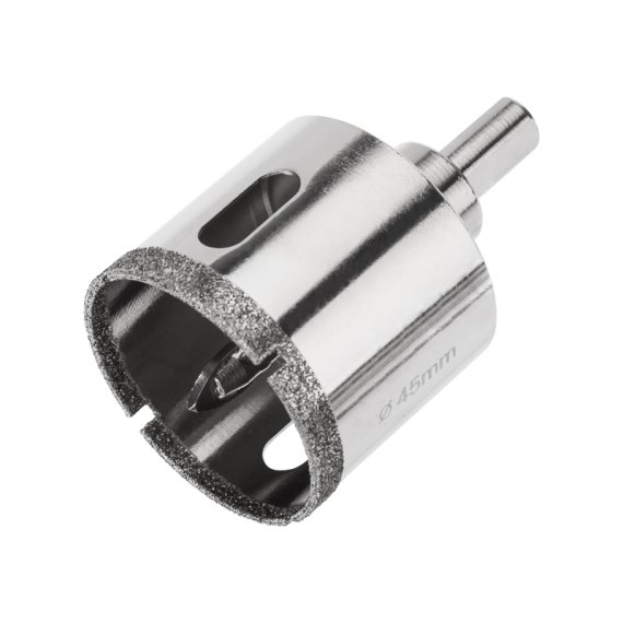 Фотография товара 'Kranz KR-92-0013 Коронка алмазная 45мм по керамограниту с центровочным сверлом'