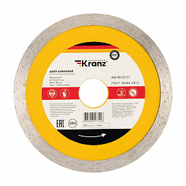 Фотография товара 'Kranz KR-90-0131 Диск алмазный отрезной Turbo волна 125x22.2x2x10 мм'