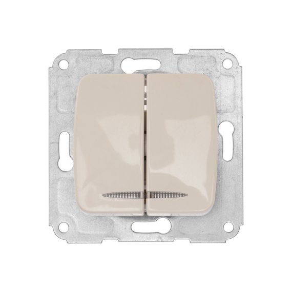 Фотография товара 'Kranz KR-78-0233 DEA Выключатель 2кл (инд) с/у 10А'