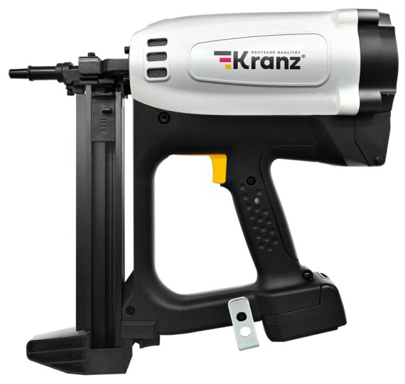 Фотография товара 'Kranz KR-16-1655 Пистолет гвоздезабивной газовый монтажный GN100, 100Дж, длина гвоздей 15-40мм'