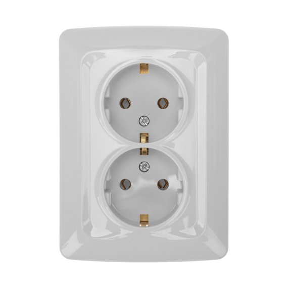 Фотография товара 'Kranz KR-78-0218 DEA Розетка 2-ая с/з с/у 16А'