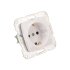 Фотография товара 'Kranz KR-78-0215 DEA Розетка 1-ая керамика с/з с/у 16А'