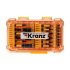 Фотография товара 'Kranz KR-92-0463 Набор торсионных бит с магнитным держателем и торцевыми головками, пластиковый кейс'