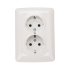 Фотография товара 'Kranz KR-78-0220DEA Розетка 2-ая керамика с/з с/у 16А'